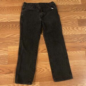 Black Wrangler Slim Fit Cowboy Cut Jeans (31x30)